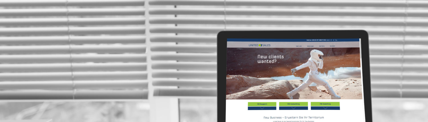 United Sales | Responsive Webseite: Konzept, Gestaltung, Realisation
