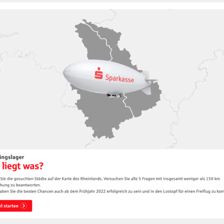 kaiserkom | Online-Games: Luftschiff-Quiz "Wo liegt was?" (Rheinland)
